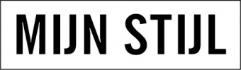 logo van mijn stijl in strakke zwarte letters