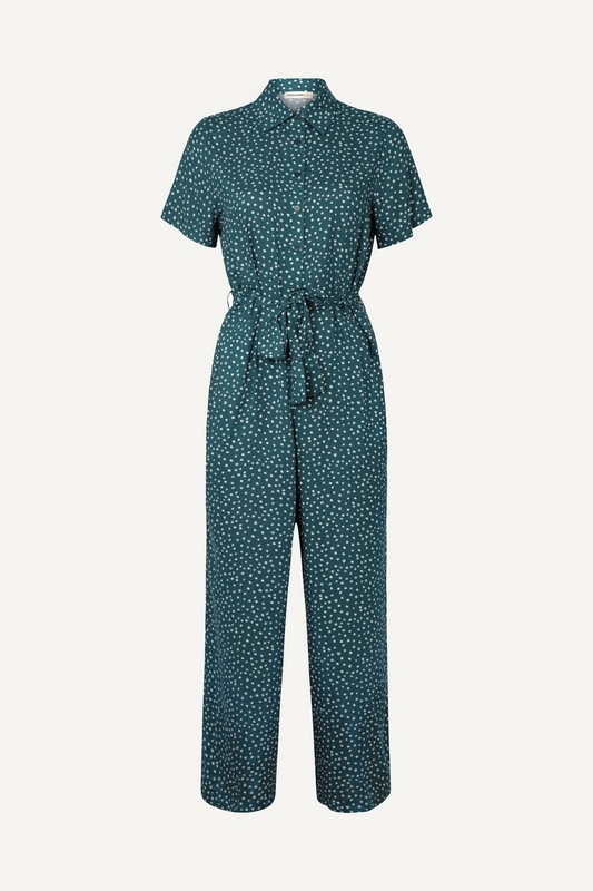 24Colours Jumpsuit Dotted green