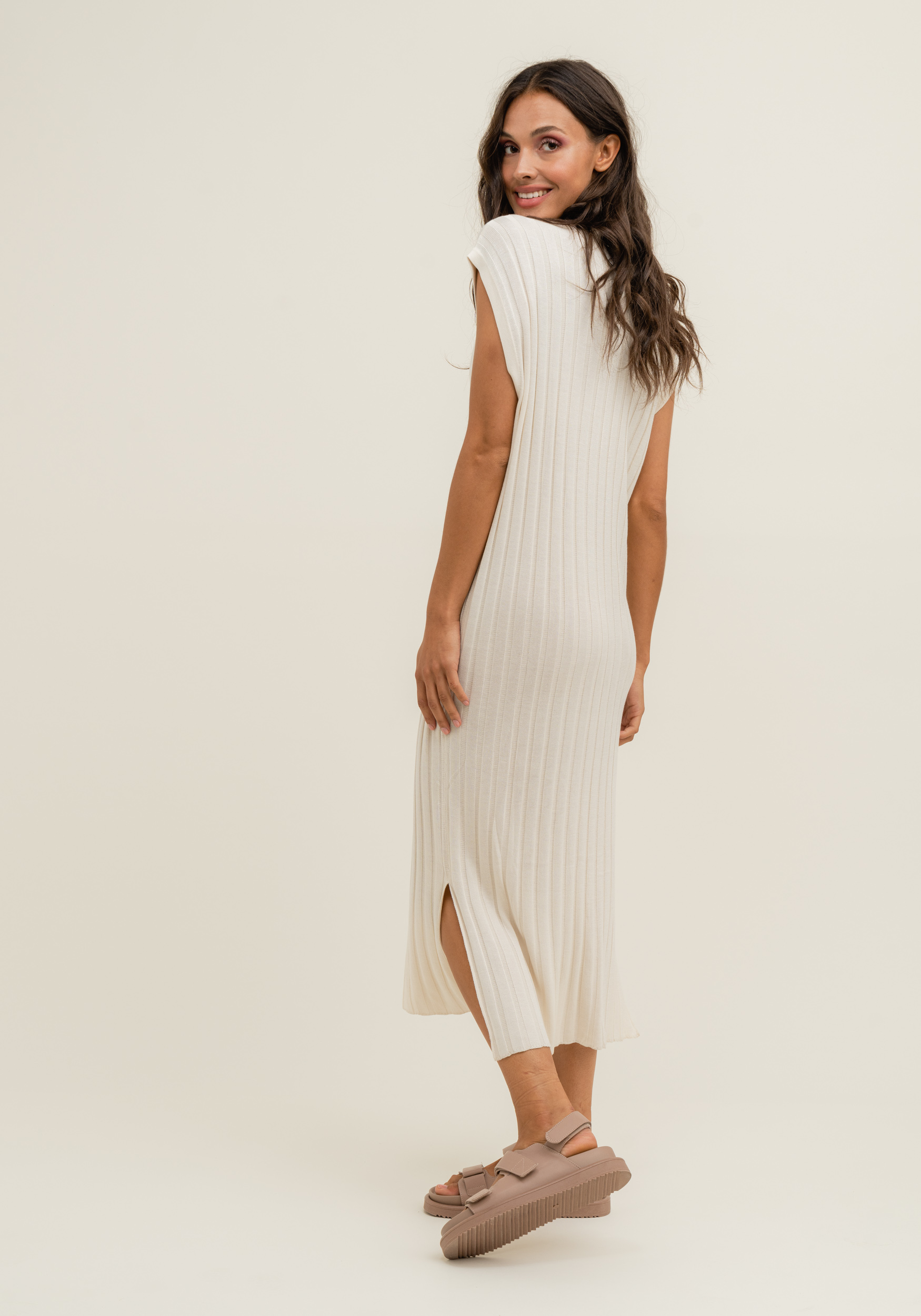 Rut&Circle Alessandra Dress Light Beige