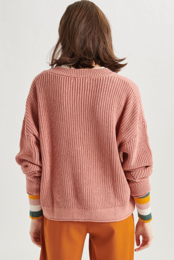 24Colours Knitted Sweater Roze