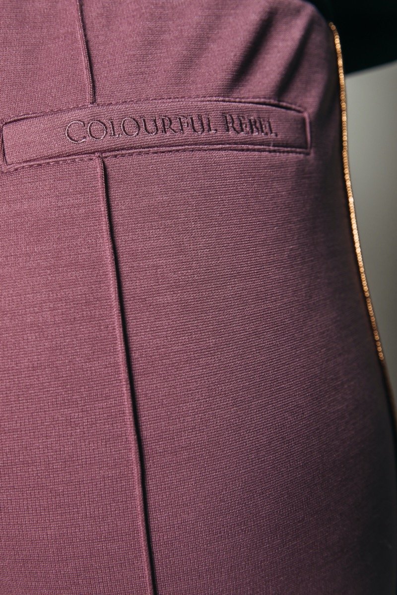 Colourful Rebel Bibi Star Flare Pants Old lilac
