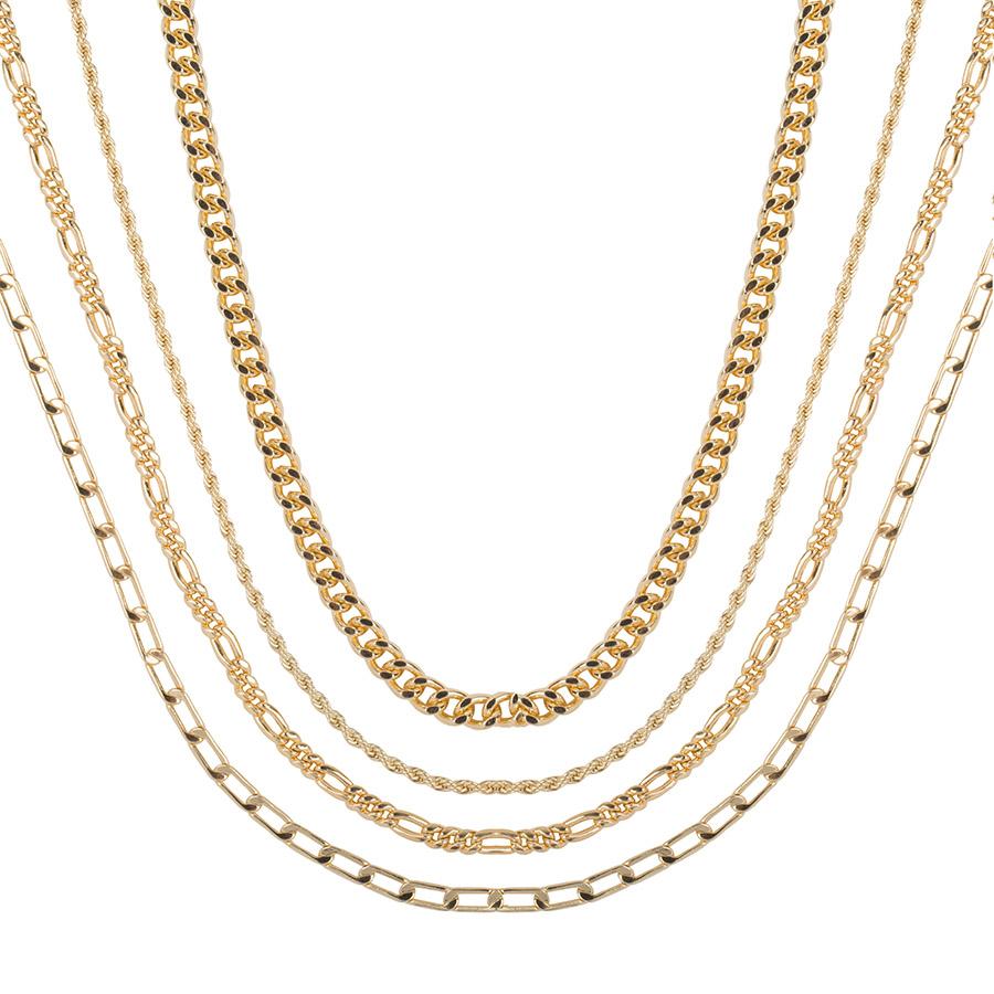Gold Dripping Necklace Set - Club Manhattan