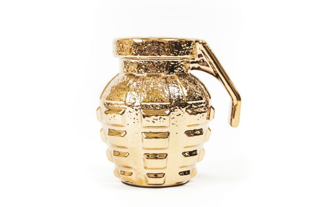 Housevitamin Handgranate Vase Gold 16x13x16cm
