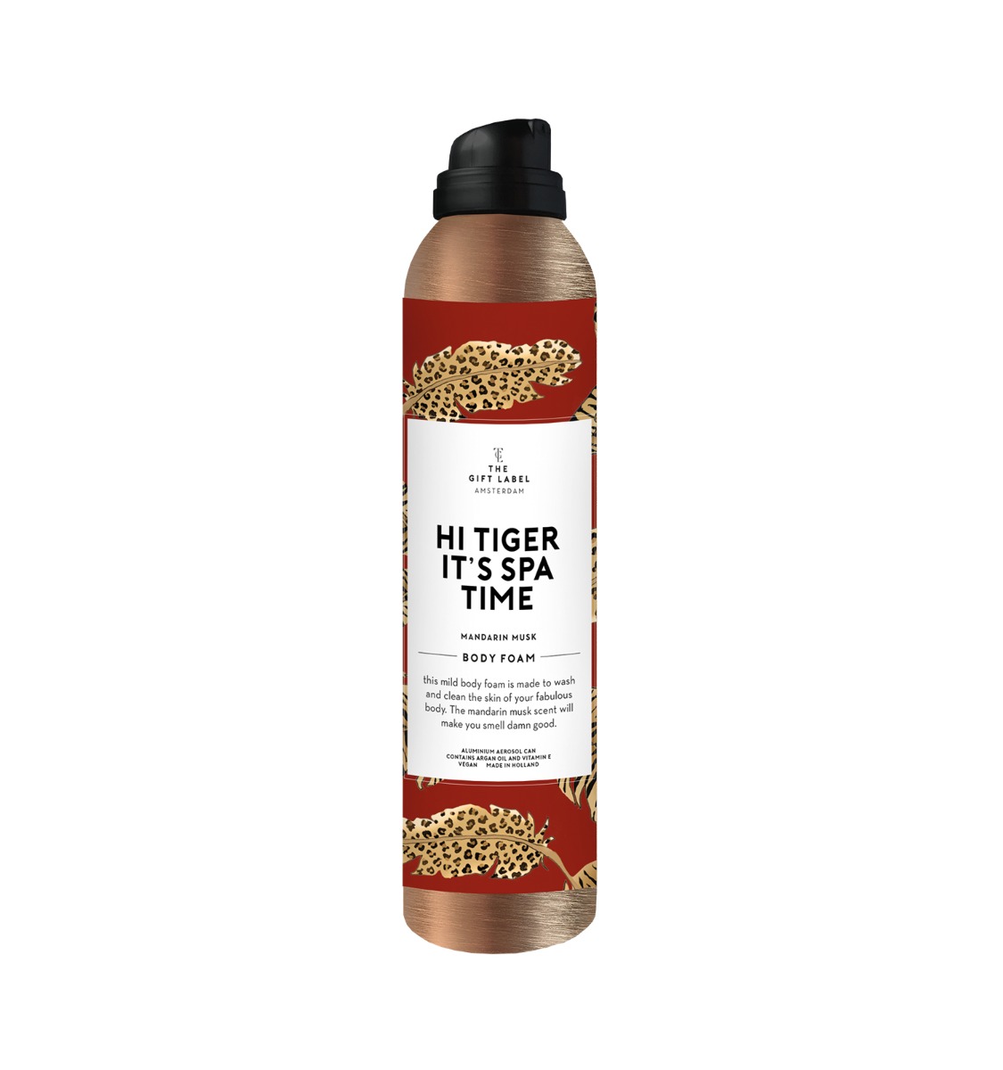 The Gift Label Body foam Hi tiger it's spa time