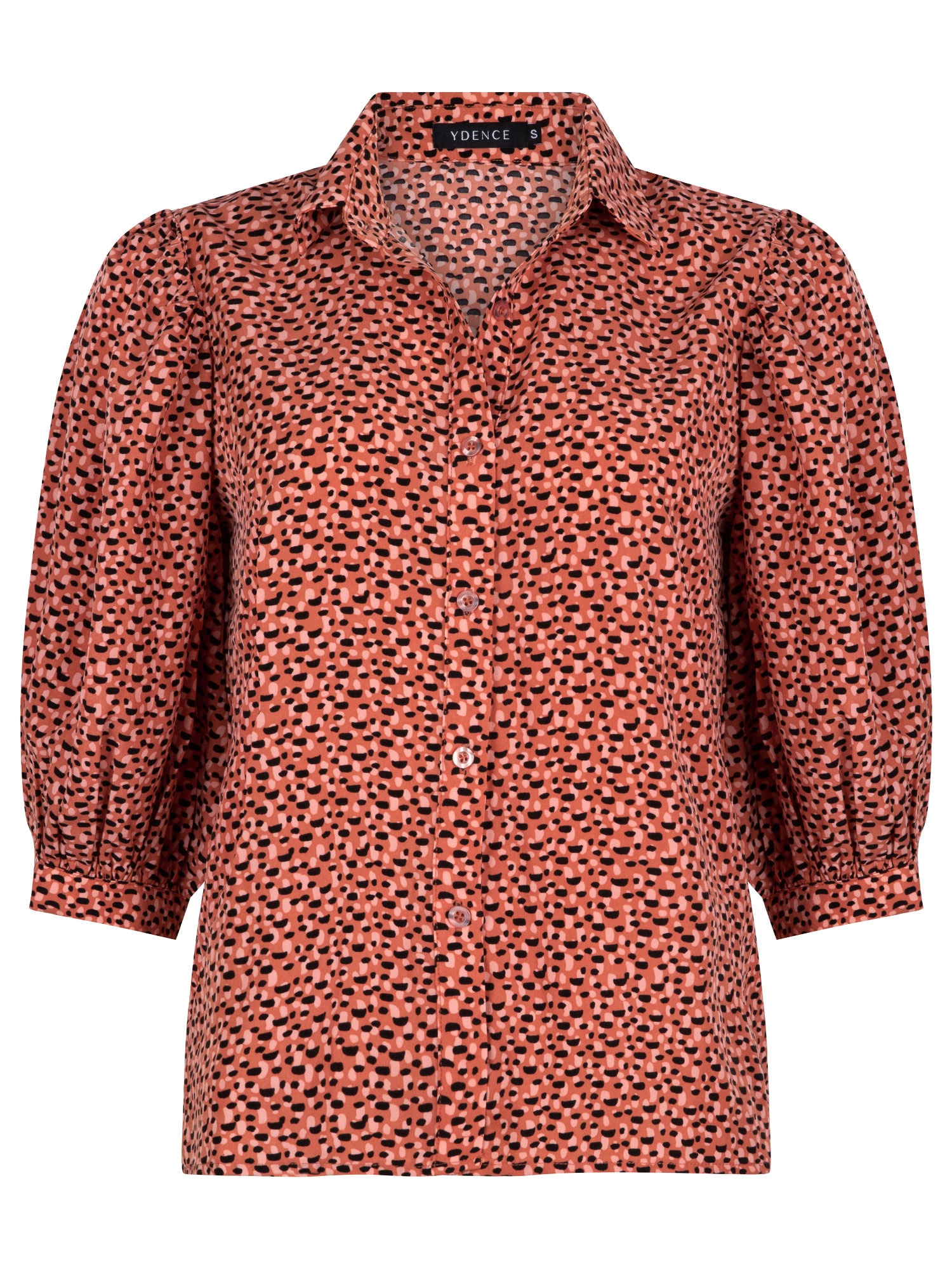 Ydence Blouse Sienna Dots print voorkant