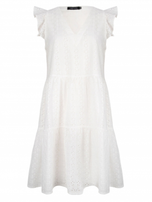 Achterkant embroidery jurk Ydence Shelley White
