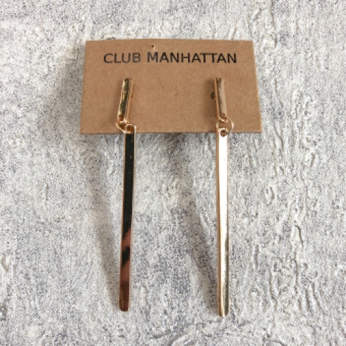 Dropping Bar Earrings - Club Manhattan