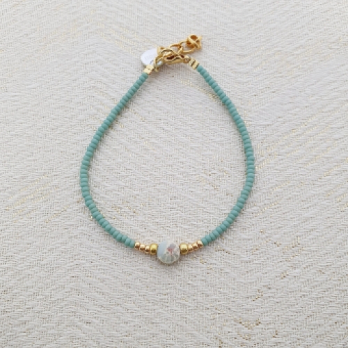 Mooi! Jewels Armband met natuursteen – Turquoise
