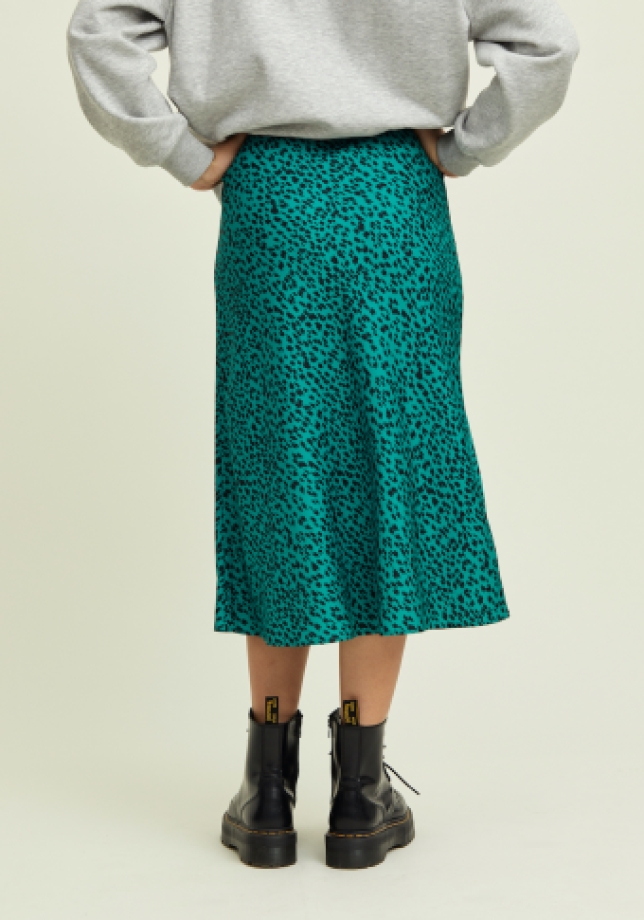 Rut&Circle Elli Skirt Sharp Green Print