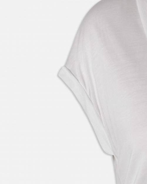 Detail foto van de stof van Sisters Point T-Shirt VIK-SS White