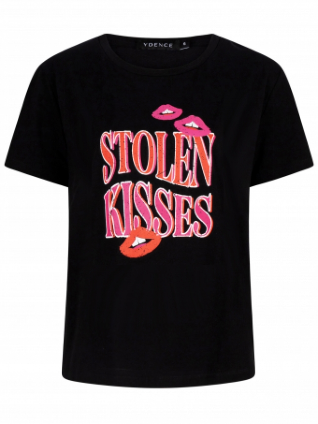 Ydence T-shirt Stolen Kisses Black